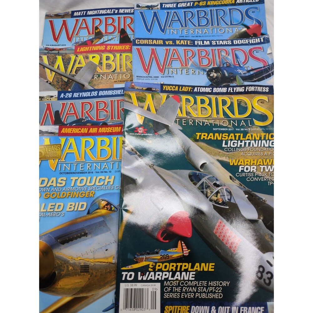 (7) Warbirds International Magazines